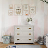 Baby Relax Miles 3-Drawer Dresser, Nursery Storage, Soft Gray - Soft Grey