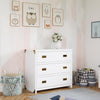 Baby Relax Miles 3-Drawer Dresser, Nursery Storage, White - White