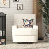 Rylan Swivel Glider Recliner Chair - White