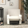 Rylan Swivel Glider Recliner Chair - White