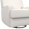 Rylan Swivel Glider Recliner Chair - White