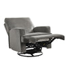 Addison Swivel Glider Recliner Chair with Coil Seating - Gray - N/A