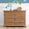 Macy 6-Drawer Wood Dresser - Natural Rustic - N/A