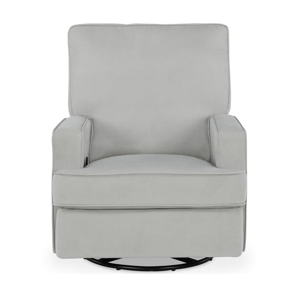 Addison Swivel Glider Recliner Chair with Coil Seating - Light Gray - N/A