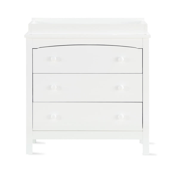 Collins 3-Drawer Dresser with Topper - White - N/A