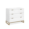 Juniper 3-Drawer Dresser - White - N/A