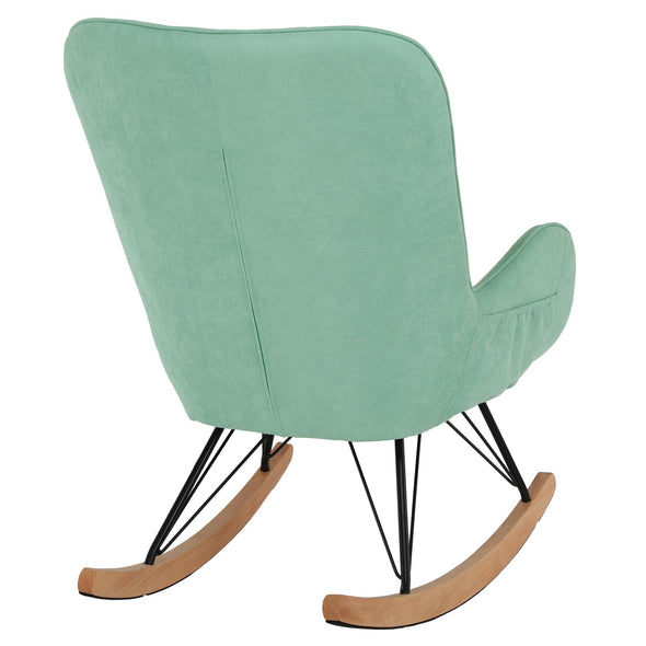 Noah Rocker Chair with Side Storage Pockets - Teal - N/A
