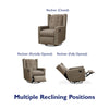 Mikayla Swivel Glider Recliner Chair - Mocha - N/A