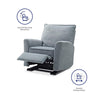 Raleigh Glider Recliner Chair - Gray - N/A