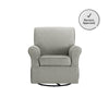 Kelcie Swivel Glider Chair & Ottoman Set - Gray