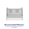 Adelyn 2-in-1 Convertible Wood Crib - Gray - N/A