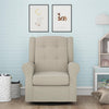 Baby Relax Eden Nursery Glider Swivel Rocker Chair - Cream