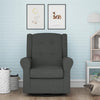 Baby Relax Eden Nursery Glider Swivel Rocker Chair - Gray