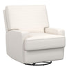 Rylan Swivel Glider Recliner Chair - White