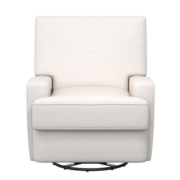 Rylan Swivel Glider Recliner Chair - White
