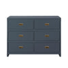 Miles 6-Drawer Dresser - Graphite Blue - N/A