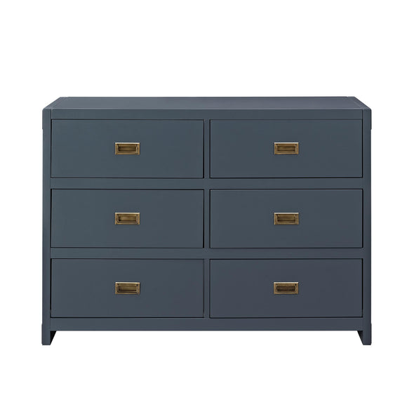 Miles 6-Drawer Dresser - Graphite Blue - N/A