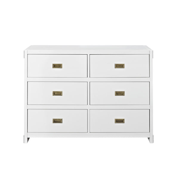 Miles 6-Drawer Dresser - White - N/A