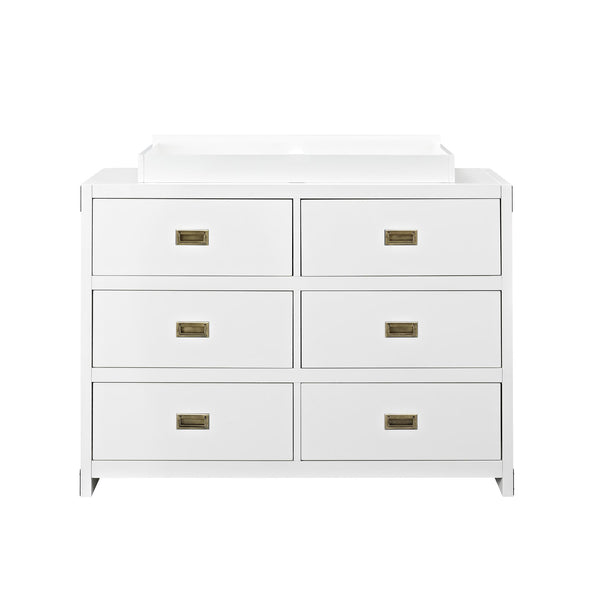 Miles 6-Drawer Dresser - White - N/A