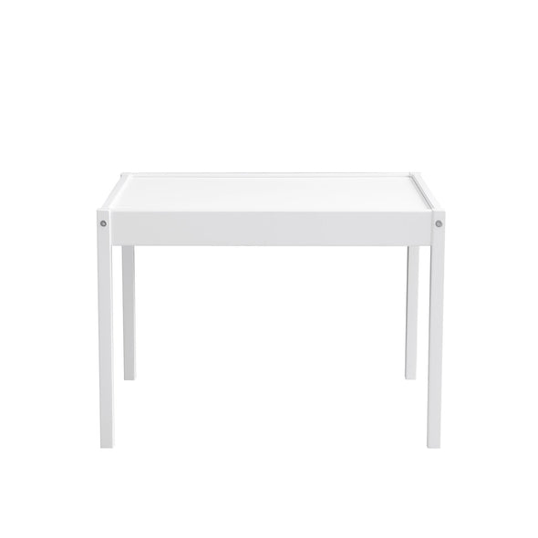Hunter 3-Piece Kiddy Table & Chair Set - White - N/A