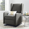 Rylee Tall Wingback Glider Recliner - Gray