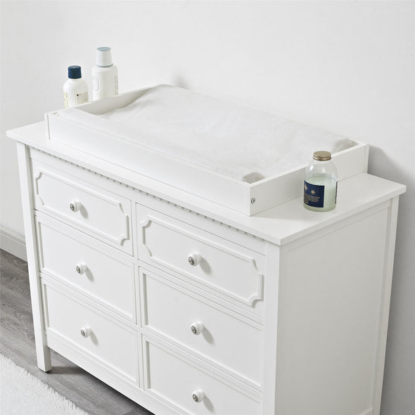 Luna Wood Dresser Topper - White - N/A